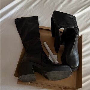 Steve Madden Black Heeled Boots